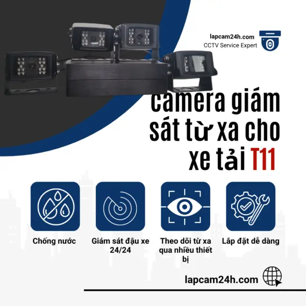 Camera giám sát từ xa cho xe tải torakam