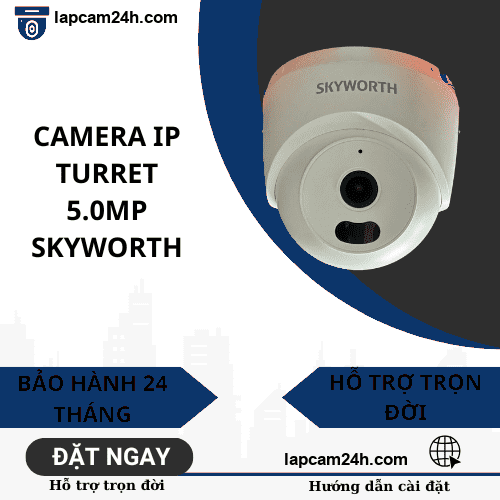 Camera IP Turret 5.0MP SKYWORTH
