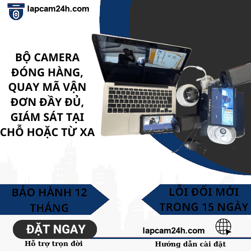 Bộ camera quay mã vận đơn đầy đủ giám sát tại chỗ qua màn hình hoặc giám sát từ xa, tích hợp được nhiều camera từ nhiều vị trí