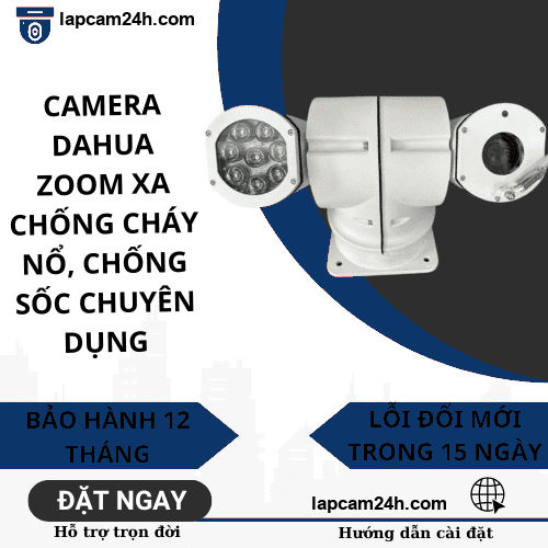 Camera Dahua zoom xa chống cháy nổ chuyên dụng đo tốc độ, chụp biển số xe,chống cháy nổ, phù hợp lắp nơi khắc nghiệt, trông coi xe, cổng ra vào hoặc hầm mỏ, công ty, doanh nghiệp và những vị trí quan trọng